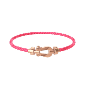 Elegant <b>Horseshoe</b> Charm <b>Bracelets</b>-Rose Gold Plated Sterling Silver Heart Cut Channel Set Zircon Freshwater Pearl Third Party - Product Image 5