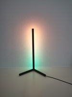 Lampe sur pied LED RGB moderne pour la décoration intérieure, lumière d'angle intelligente, corps en aluminium, abat-jour en métal, éclairage intérieur standard, salon