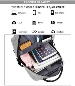 Bolsa de Viaje para Portátil con Logotipo Personalizado, Gran Capacidad, Material Oxford Ecológico, con USB, para Hombres, Uso Escolar y Universitario - Product Image 6