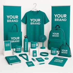 Coffret Cadeau Promotionnel de Luxe avec Logo Personnalisé – Solutions Complètes pour Événements, Kit Personnel, Série Vert Bleu Profond, Boîte Cadeau Premium - Product Image 1