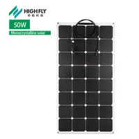 Highfly האירופי מחסן הסיני יצרן מחיר 50W גבוה גמיש פנלים סולאריים חצי תא מערכת עבור בית