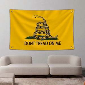 ธงผ้าโพลีเอสเตอร์ 100D คุณภาพพรีเมียม ขนาด 3x5 ฟุต (90x150 ซม.) ขายส่ง ธง "อย่าเหยียบฉัน" - Product Image 2