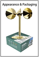 Système de dissuasion d'oiseaux éolien en ABS solide jetable pour rizières et étangs, répulsif écologique longue durée Homsam HS-1006-LF