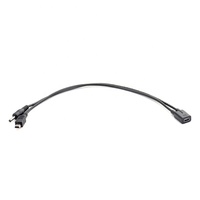Câble adaptateur Mini USB femelle vers Mini USB mâle et 3,5*1,35 mm DC pour chargeur GPS