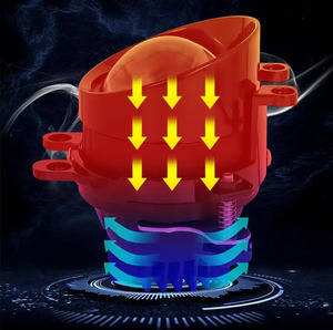 Proyector LED lente antiniebla 3,0 lente de lámpara antiniebla DE COCHE 110W <span class=keywords><strong>colores</strong></span> triples Bi LED proyector de luz antiniebla para Toyota Honda Lada Subaru - Product Image 5