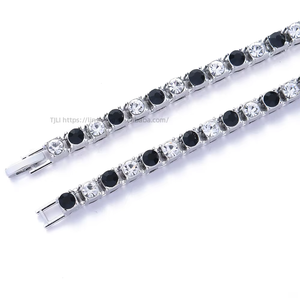 สร้อยคอฮิปฮอป สร้อยคอเทนนิส INS หลายขนาด ลายเส้นเรขาคณิต แฟชั่นทันสมัย สร้อยคอ Lijing - Product Image 2