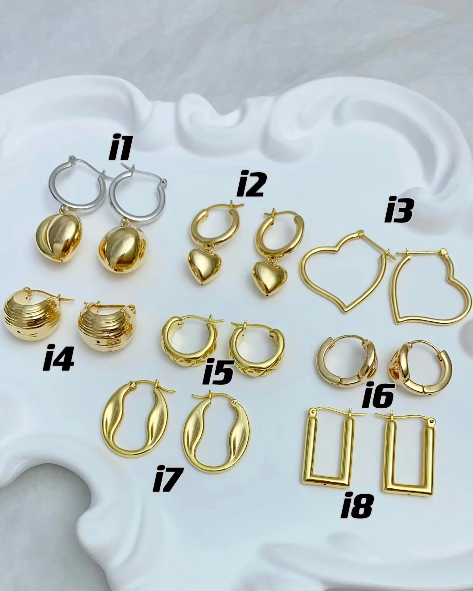 Earring Aarong Nose Pin Collection Handmade Earrings Aarong Gold - Main Image