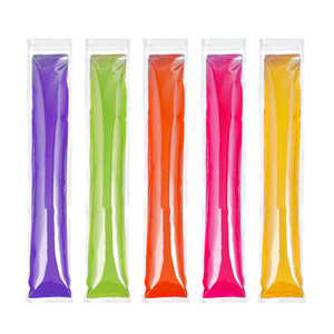 Bolsas desechables para paletas de helado, forma cilíndrica, de calidad alimentaria, para hacer paletas de helado caseras, para uso familiar en picnics, 50 unidades - Product Image 3