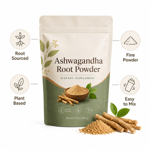 Suplemento Natural Orgánico Antioxidante Calmante con Selenio, Zinc y Maca Negra, Extracto de Ashwagandha KSM-66 en Polvo para Adultos - Product Image 2