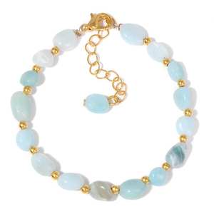 สร้อยข้อมือลูกปัดคริสตัลหินธรรมชาติ ดีไซน์เรียบง่ายสดใส ปี 2024  ทองแดง  สำหรับทุกเพศ  ขายส่ง - Product Image 6