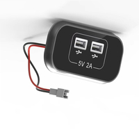 Chargeur USB double port Ltime, entrée 12V 24V, charge rapide 2.1A, adaptateur d'alimentation embarqué pour bus, autocar, ferry, croisière, train