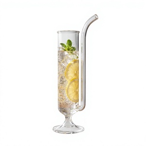 Vasos de Cóctel Transparentes de Borosilicato Hechos a Mano de 350 ml, Vasos de Martini y Margarita Sin Plomo, Cristalería Reutilizable al por Mayor - Product Image 2