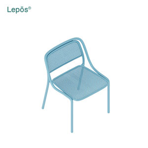 Moderno ligero a prueba de herrumbre apilable Patio muebles de aluminio al aire libre Silla de comedor para jardín Bistro Hotel restaurante café - Product Image 5