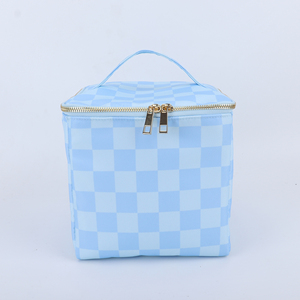Custom Print Pattern DIY Square Blue Reusable Casual <b>Lunch</b> <b>Box</b> <b>Bag</b> Kids Adults Outdoor Picnic Cooler Food Insulated Camping - Product Image 1