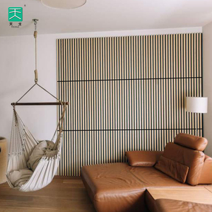 TianGe-listones de madera de roble para pared, tablero insonorizado texturizado, <span class=keywords><strong>comprar</strong></span> paneles acústicos para revendedor - Product Image 4