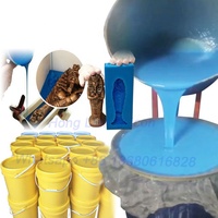 Molde de goma de silicona líquida de alta elasticidad 2%-5% endurecedor libre varios moldes de silicona para estatua de yeso