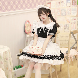Cute Black And White Classic Maid Outfit Cosplay Costume For Game Anime Role Playing Plus Size European And Japanese Style - Product Image 3