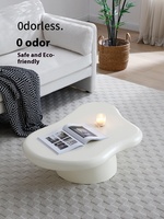 Style nordique calme crème vent nuage Table basse concepteur petit appartement lumière luxe moderne Simple salon maison Table à thé