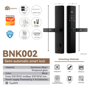 Serratura Intelligente BONIKAI per Porte in Legno, Alluminio e Acciaio, per Hotel e Uffici, Impermeabile IP65, App Tuya, Design Durevole, Grado C, Cloud - Product Image 3