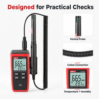 UNI-T Ut333s Mini thermomètre et hygromètre extérieur avec indicateur de surcharge, conversion d'unités, rétroéclairage LCD, garantie 1 an