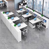 Fabricant chinois Mobilier de bureau modulaire moderne Poste de travail Bureau pour plusieurs personnes