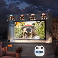 Dernier projecteur DLP intelligent mini portable 4K haute définition avec batterie pour la maison, projecteur de films 3D en extérieur