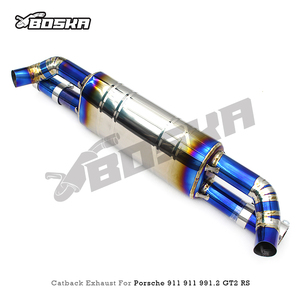 Tubos de Escape Catback de Ajuste Directo para Porsche 911 991.2 GT2 RS 3.8T 2018-2019, Tubos de Escape de Titanio, Silenciador Boska Racing - Product Image 2
