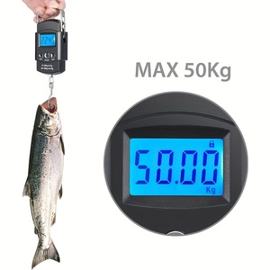 Escala de pesca electrónica portátil de gran oferta con regla Mini bolsa de equipaje al aire libre escala Material plástico - Product Image 4