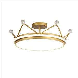 Popolare moderna camera dei bambini HA CONDOTTO LA luce di soffitto di ragazzi e ragazze camera da letto della principessa corona lampadario a soffitto - Product Image 1