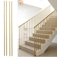Balustre en fer forgé noir brossé, rond et droit, 5/8 po, pour escalier intérieur et balustrade de balcon