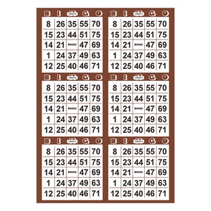 New Hot 2025 Custom Digital Printing Family Fun 15 <b>Color</b> Bingo Card Cardboard Game Bingo - Product Image 3