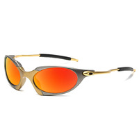 Gafas de Sol Unisex Modernas y Coloridas Estilo Y2K con Montura Metálica y Protección UV400