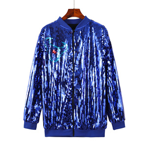 Chaqueta de lentejuelas para H Town Texans Chaqueta de bombardero de <span class=keywords><strong>mujer</strong></span> - Product Image 3