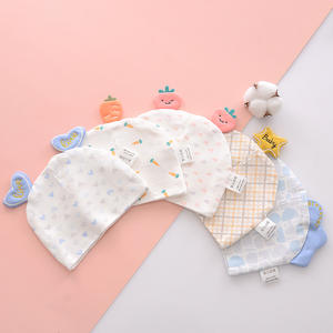 Spring & Fall Baby Bucket Chapéus para 0-3 Meses Masculino e Feminino Fino Algodão Verão Caps para Recém-nascido Fetal - Product Image 4