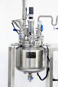 Réacteur de distillation sous vide bibo 20L en acier inoxydable SUS316L/SUS304 avec pipeline de reflux et moteur pour revêtement chimique - Product Image 4