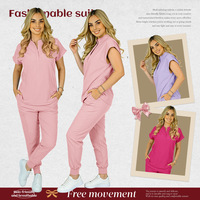 Tenue d'hôpital sur mesure pour femmes, combinaison médicale chirurgicale, combinaison slim multi-poches pour médecins et infirmières, vêtements de clinique