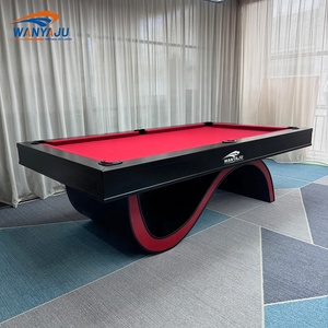 Vente directe d'usine de tables de billard haut de <span class=keywords><strong>gamme</strong></span> de luxe personnalisées de 7 pieds en bois massif pour une variété d'espaces - Product Image 4