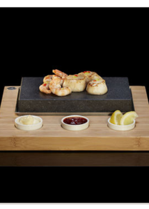 Sizzling Hot Stone Starter Set di Lava di Bambù Bistecca Piastra In <span class=keywords><strong>Pietra</strong></span> Da Tavolo Griglia e Fredda Lava Rock BARBECUE Coperta Hibachi Cottura Alla Griglia <span class=keywords><strong>pietra</strong></span> - Product Image 4