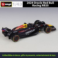 BBURAGO 1:43 2024 RB21 Voiture de course de simulation en métal moulé sous pression, modèle en alliage pour collectionneurs, cadeau, vente en gros