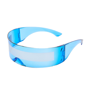 Lunettes <span class=keywords><strong>Cyberpunk</strong></span> Esthétique Futuriste Monobloc avec Bandeau INS pour Photographie de Rue, Voyages, Fêtes, Boutiques et Magasins de Cadeaux - Product Image 6