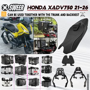 Respaldo para Motocicleta HONDA XADV750 <span class=keywords><strong>FORZA750</strong></span>, Marco de Aleación de Aluminio y Cojín de Cuero PU, Especial para NSS750 2021-2025 - Product Image 6