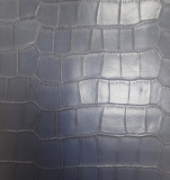 Tissu d'habillement de haute qualité, personnalisé, classique, grand motif crocodile gaufré, doux et tendance, pour vêtements