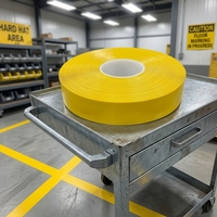 Ruban de marquage au sol en PVC robuste sur mesure, étanche, pour avertissement en entrepôt, directement de l'usine, en vrac