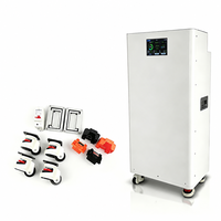 ShanKi Y6 Blanc Vertical En Stock 48V 314Ah LiFePO4 16KWH Boîtier de Batterie DIY en Métal avec Écran LCD pour Système Solaire Résidentiel