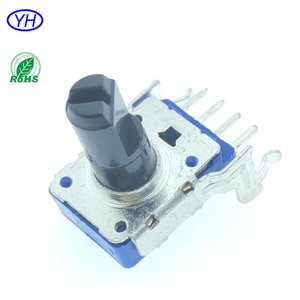 Chất lượng tốt rv11 rk11k ptv11 1K 5K 10K <span class=keywords><strong>20K</strong></span> 50K 100K 500k 1M <span class=keywords><strong>ohm</strong></span> 4 pins 11mm ngang đơn băng đảng ROTARY chiết 10K - Product Image 4