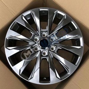 Jantes noires brillantes de 20 pouces à 6 trous adaptées à la Toyota FJ300 Land Cruiser 2022. - Product Image 2