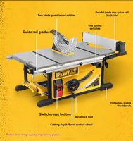 Scie à panneaux de table, machine à couper le bois, moteur 220V 2kW, machine à bois multifonctionnelle avec lame de 250 mm