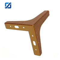 Pieds de canapé en métal à trois branches, design moderne, robustes, vente en gros d'usine, OEM disponible, personnalisables