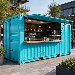 Premium Shipping Container With Outdoor Dining Layout Commercial Kitchen Mobile Restaurant - Product Image 1