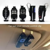 Support de fixation pour télécommande de porte de garage et de voiture, porte-clés, en ABS, pour pare-soleil